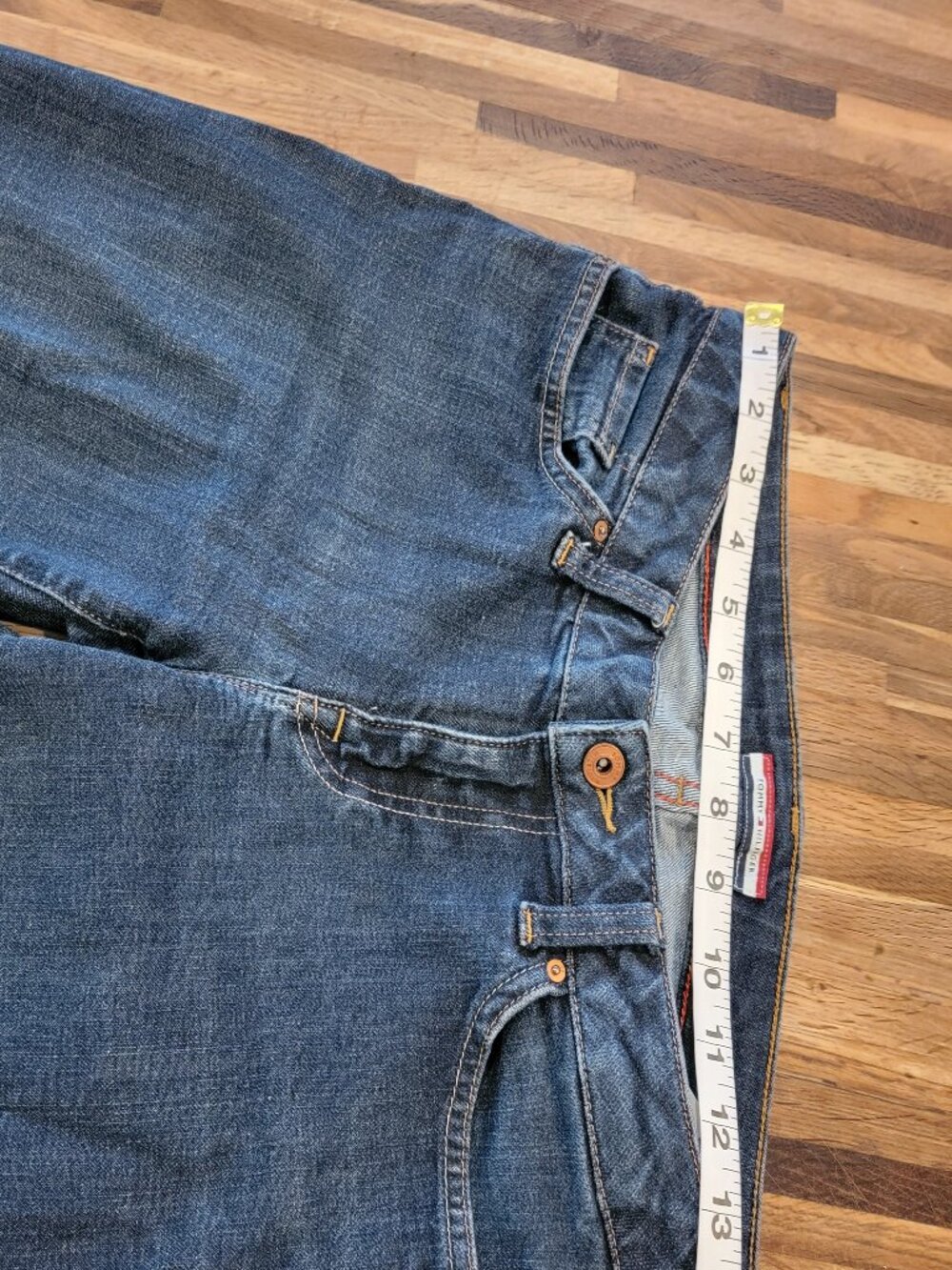 Tommy Hilfiger Classic Women's Bootcut Medium Wash Mid Rise Blue Jeans - Picture 6 of 12